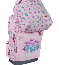 LEGO® Skoletaskesæt - Optimo - Flowers - 20 L - Lyserød