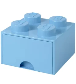 LEGO® Storage Opbevaringsskuffe - 4 Knopper - 25x25x18 - Lyseblå