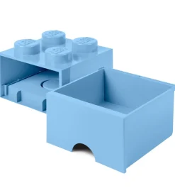 LEGO® Storage Opbevaringsskuffe - 4 Knopper - 25x25x18 - Lyseblå