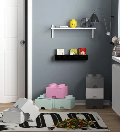 LEGO® Storage Opbevaringsskuffe - 4 Knopper - 25x25x18 - Lys Lil