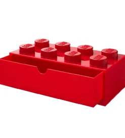 LEGO® Storage Opbevaringsskuffe - 8 Knopper - 31x15x9 - Rød