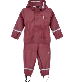 LEGO® Wear Regntøj m. Seler - PU - LWJivan 200 - Mørk Rosa