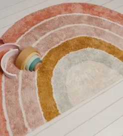 Little Dutch Gulvtæppe - 80x130 cm - Pink Regnbue