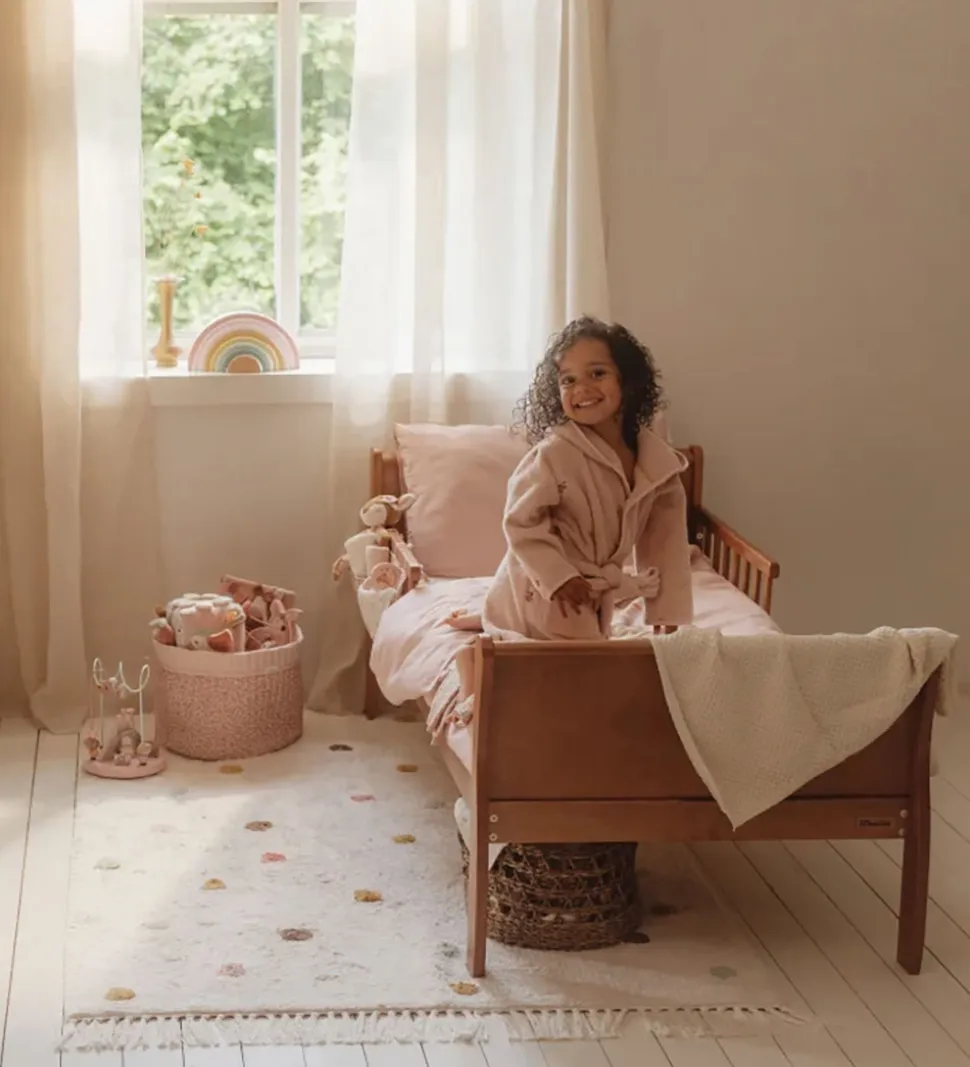 Little Dutch Gulvtæppe - 120x170 cm - Beige m. Pink Prikker