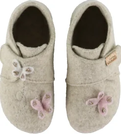 Living Kitzbühel Hjemmesko - Uld - Sissi Schmetterling - Oat Mil