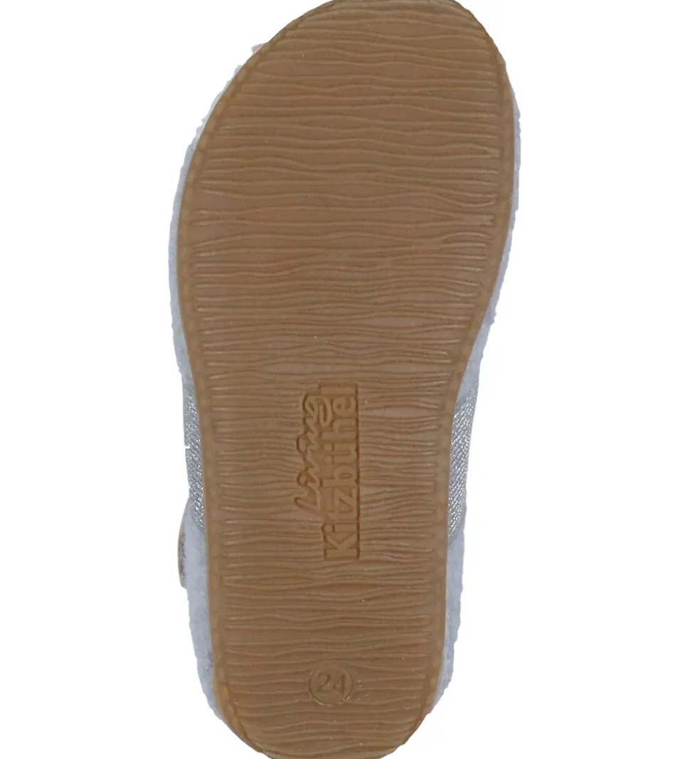 Living Kitzbühel Hjemmesko - Uld - Hellgrau m. Enhjørning