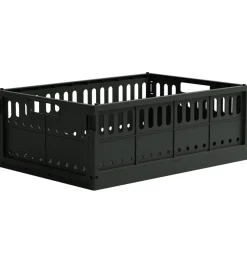 Made Crate Foldekasse - Maxi - 48x33x17,5 cm - Washed Black Swea