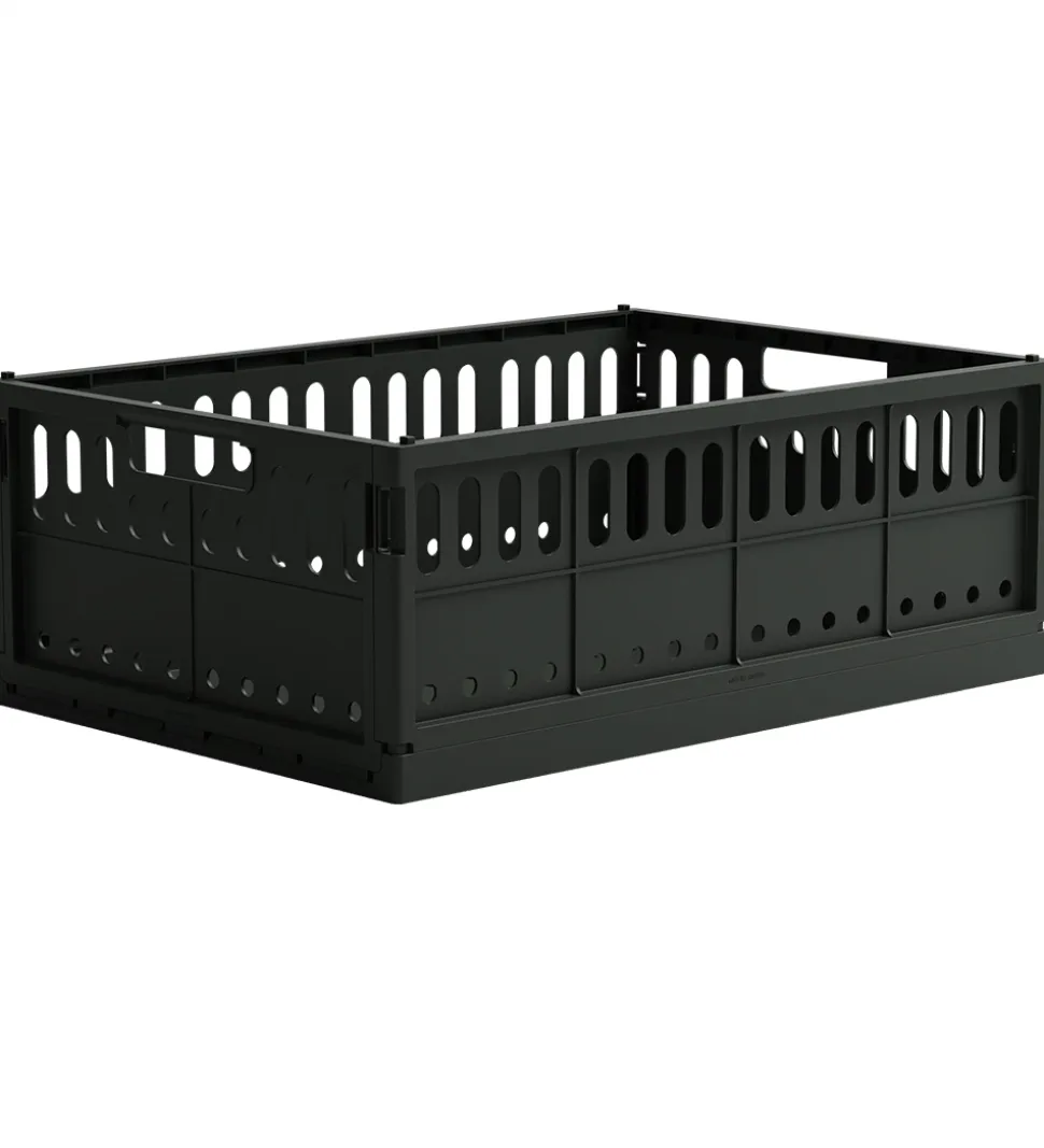 Made Crate Foldekasse - Maxi - 48x33x17,5 cm - Washed Black Swea