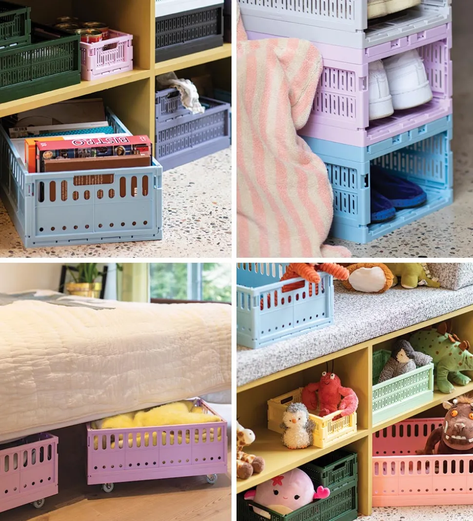 Made Crate Foldekasse - Maxi - 48x33x17,5 cm - Washed Black Swea