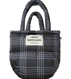 Mads Nørgaard Shopper - Light Ripstop Pillow - Black/Vanilla Ice