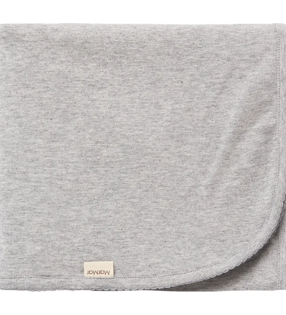 MarMar Babytæppe - 80x80 cm - Alida - Noos - Lysegråmeleret