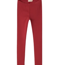 MarMar Leggings - Rib/Modal - Hibiscus Red