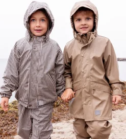 MarMar Regntøj m. Seler - PU - Oddy - Brown Stripe