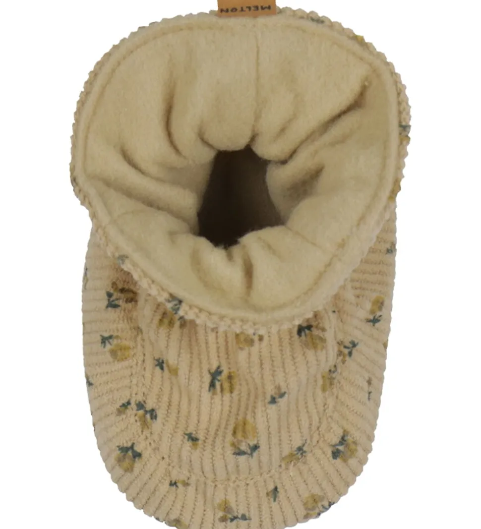 Melton Fløjlssko - Floral - Apple Cinnamon