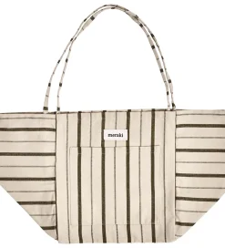 Meraki Shopper - Råhvid/Armygrøn
