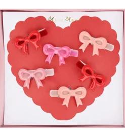 Meri Meri Hårspænder - 6-pak - Emalje - Sløjfer - 4 cm - Clips