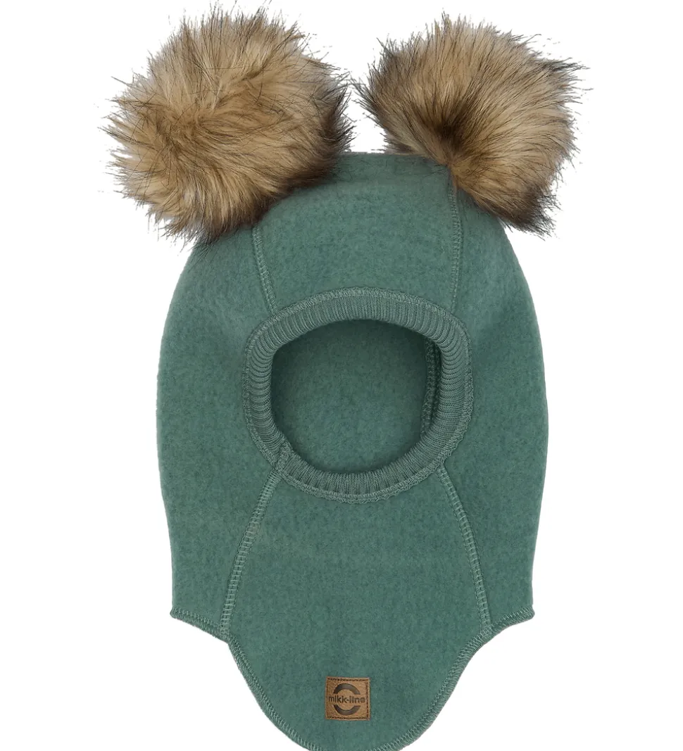 Mikk-Line Elefanthue - Uld - 1-lags - Balsam Green m. Kvaste
