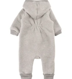 Mikk-Line Køredragt m. Hætte - Uld - Melange Offwhite