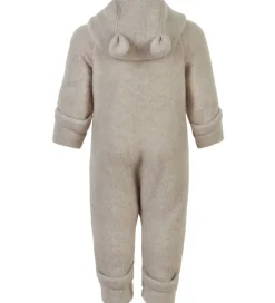 Mikk-Line Køredragt m. Hætte - Uld - Melange Offwhite