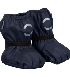 Mikk-Line Overtrækssko m. Fleece - PU - Noos - Blue Nights