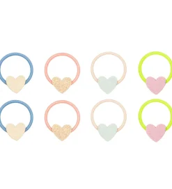 Mimi & Lula Hårelastikker - 8-pak - Dreamy Hearts Dreamland