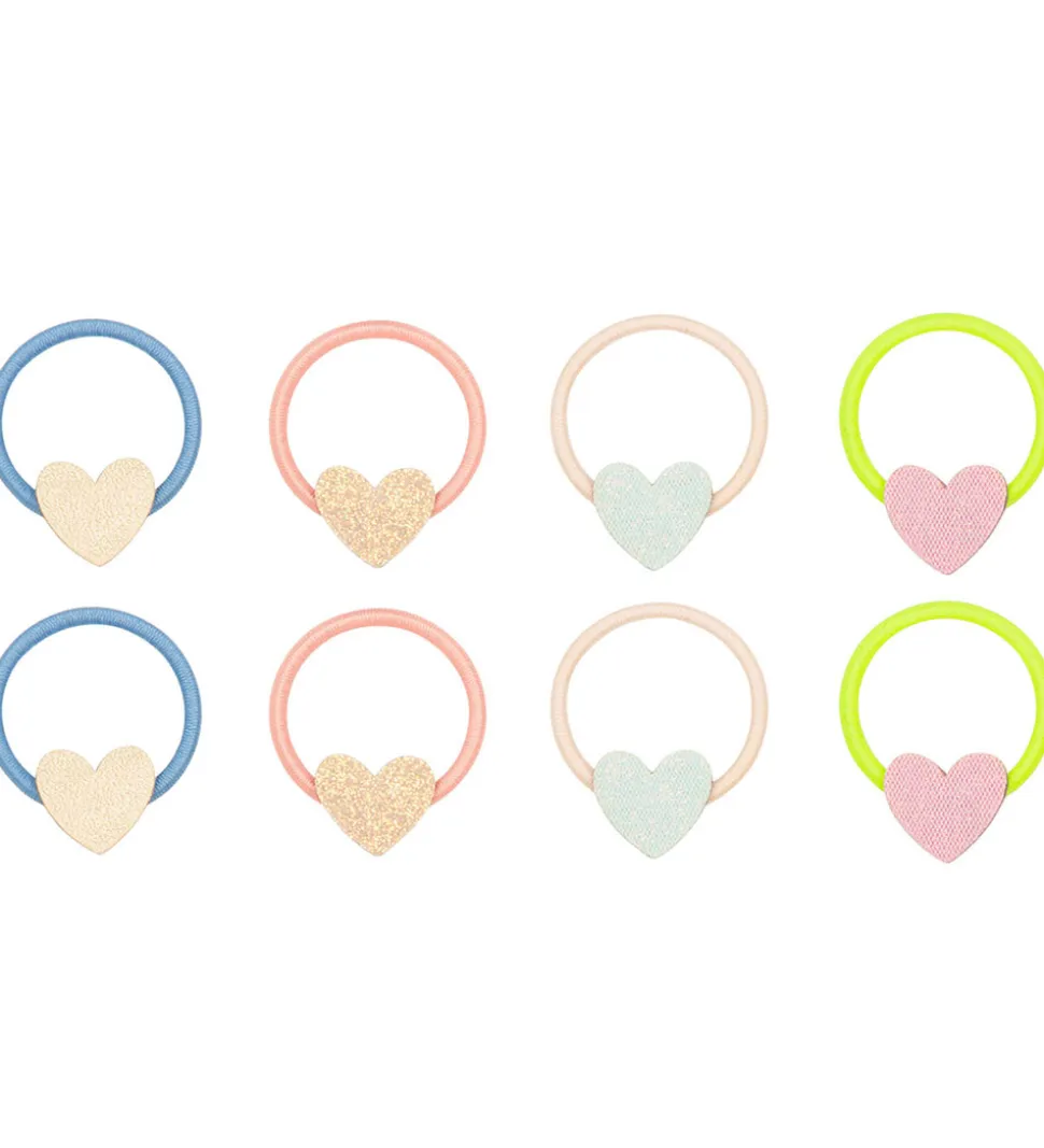 Mimi & Lula Hårelastikker - 8-pak - Dreamy Hearts Dreamland