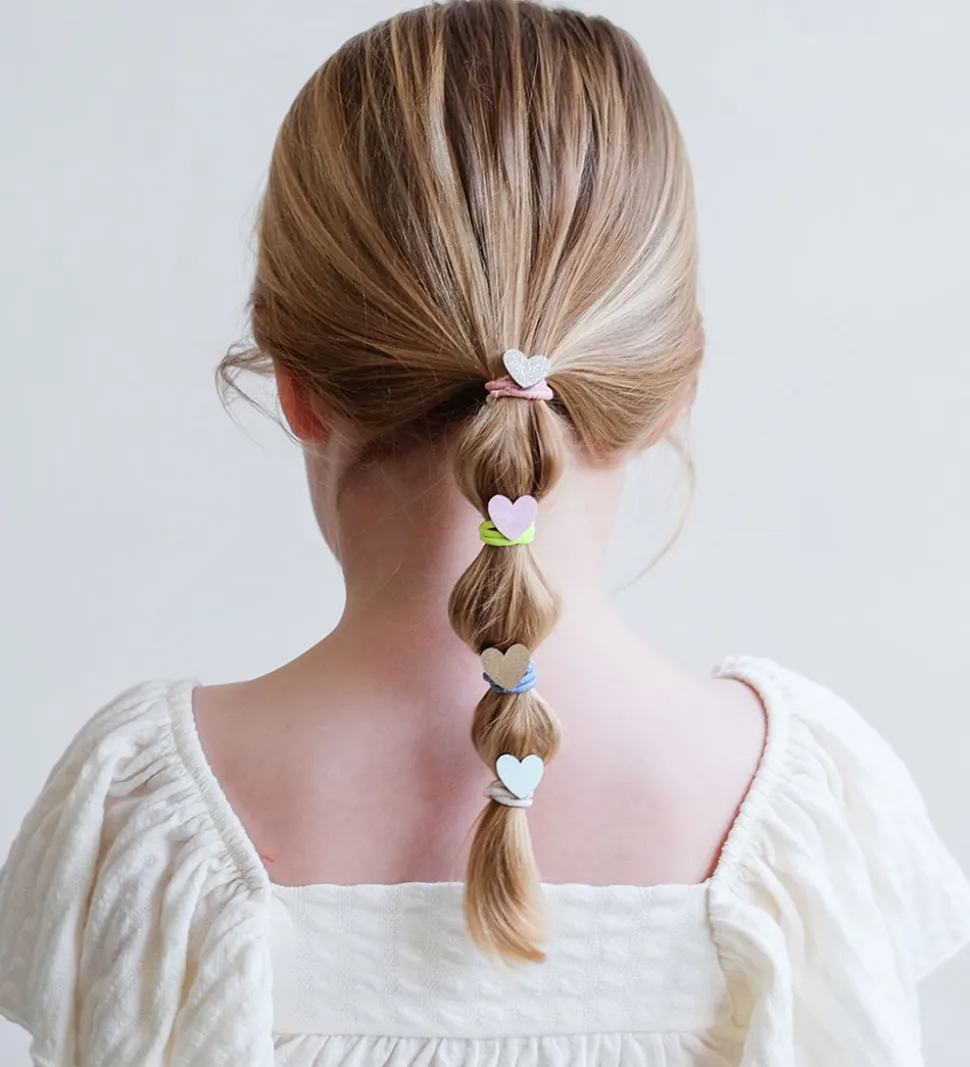 Mimi & Lula Hårelastikker - 8-pak - Dreamy Hearts Dreamland