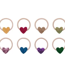 Mimi & Lula Hårelastikker - 8-pak - Mini Jazzy Heart Dancing Que