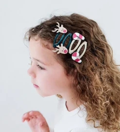 Mimi & Lula Hårspænder - 4-pak - Rudolph & Candy Christmas