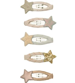Mimi & Lula Hårspænder - 5-pak - 4 cm - Mini Stellina Shimmer En