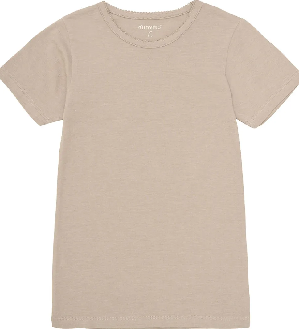 Minymo T-shirts - 2-pak - Elderberry/Rainy Day