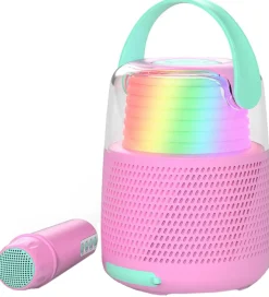 Mobility on Board Højtaler m. Mikrofon - Karaoke - Rose