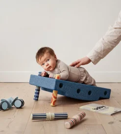 MODU Baby Motoriksæt - 10 Dele - Deep Blue/Sky Blue