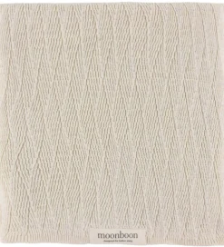 Moonboon Tæppe - Strik - 100x80 cm - Nature