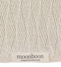 Moonboon Tæppe - Strik - 100x80 cm - Nature