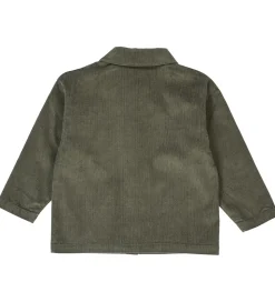 Müsli Skjorte - Fløjl - Deep Green