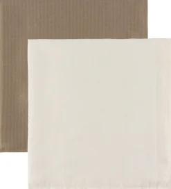 Müsli Stofbleer - 2-pak - 75x75 - Balsam Cream/Walnut