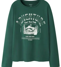 Name It Bluser - NkmVux - 2-Pak - Grey Melange/Bistro Green Adve