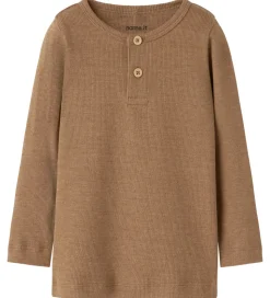 Name It Bluser - Rib - NbmKab - Toasted Coconut/Melange