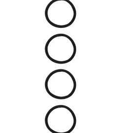 Name It Hårelastikker - NkfRiga - 4-pak - Black/m. Glitter