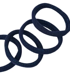 Name It Hårelastikker - NkfRiga - 4-pak - Beacon Blue/m. Glitter