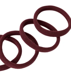 Name It Hårelastikker - NkfRiga - 4-pak - Burgundy/m. Glitter