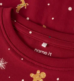 Name It Nattøj - 2-Delt - NmnVismas - Jester Red/Xmas AOP Red