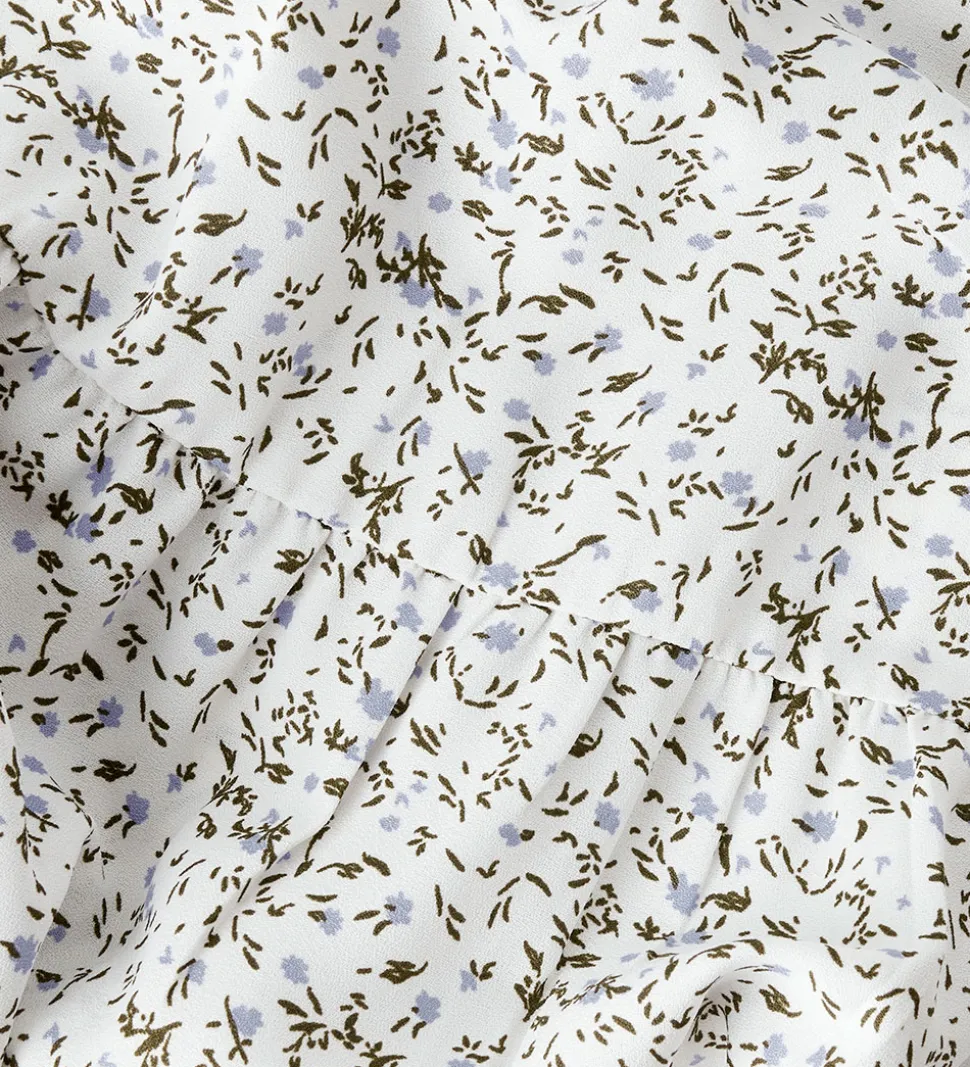 Name It Nederdel - NkfJolly - Maxi Skirt - Star White m. Blomste