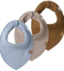 Name It Savlesmække - 3-pak - Rib - NbmYasim - Kentucky Blue/Mus