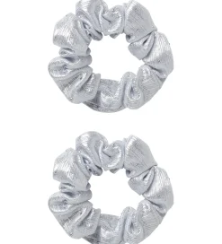 Name It Scrunchies - 2-pak - NkfRiglitter - Silver
