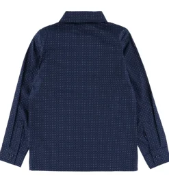Name It Skjorte - NkmVilfred - Navy Blazer/Dot Kentucky Blue