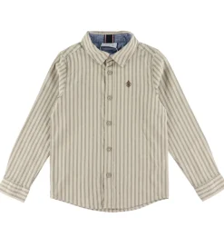 Name It Skjorte - NmmRekid - Island Fossil/Thin Stripe