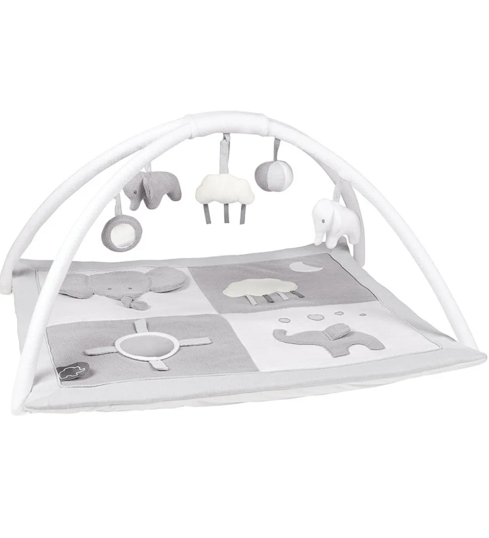 Nattou Aktivitetstæppe Tembo - 75x60 cm - Grå/Hvid