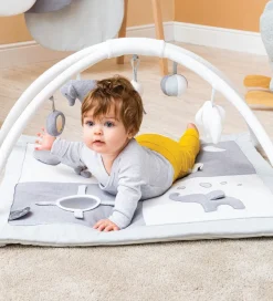 Nattou Aktivitetstæppe Tembo - 75x60 cm - Grå/Hvid